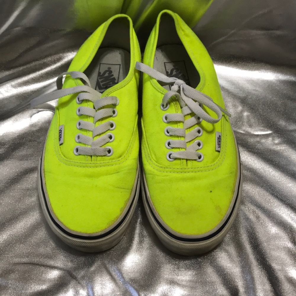 Neon yellow Vans